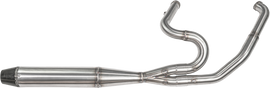 Sawicki Speed Shop 2-in-1 turbocharged mid-length brushed stainless steel exhaust system for enhanced performance.