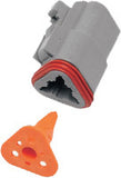 Namz - 3-Wire Grey Deutsch Plug & Wdglck Hd# 72133-94gy - 850-08020