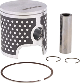 Vertex Cast Replica Piston Kit 175-24578A featuring multiple pistons and components in a clear view, ideal for engine rebuilds.