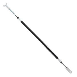 All Balls rear brake cable 24-54024 for motorcycle, showing the durable cable with connectors and protective housing.