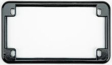 Load image into Gallery viewer, Black Chris Products license plate frame mounted on a vehicle body, showcasing a sleek, durable design.