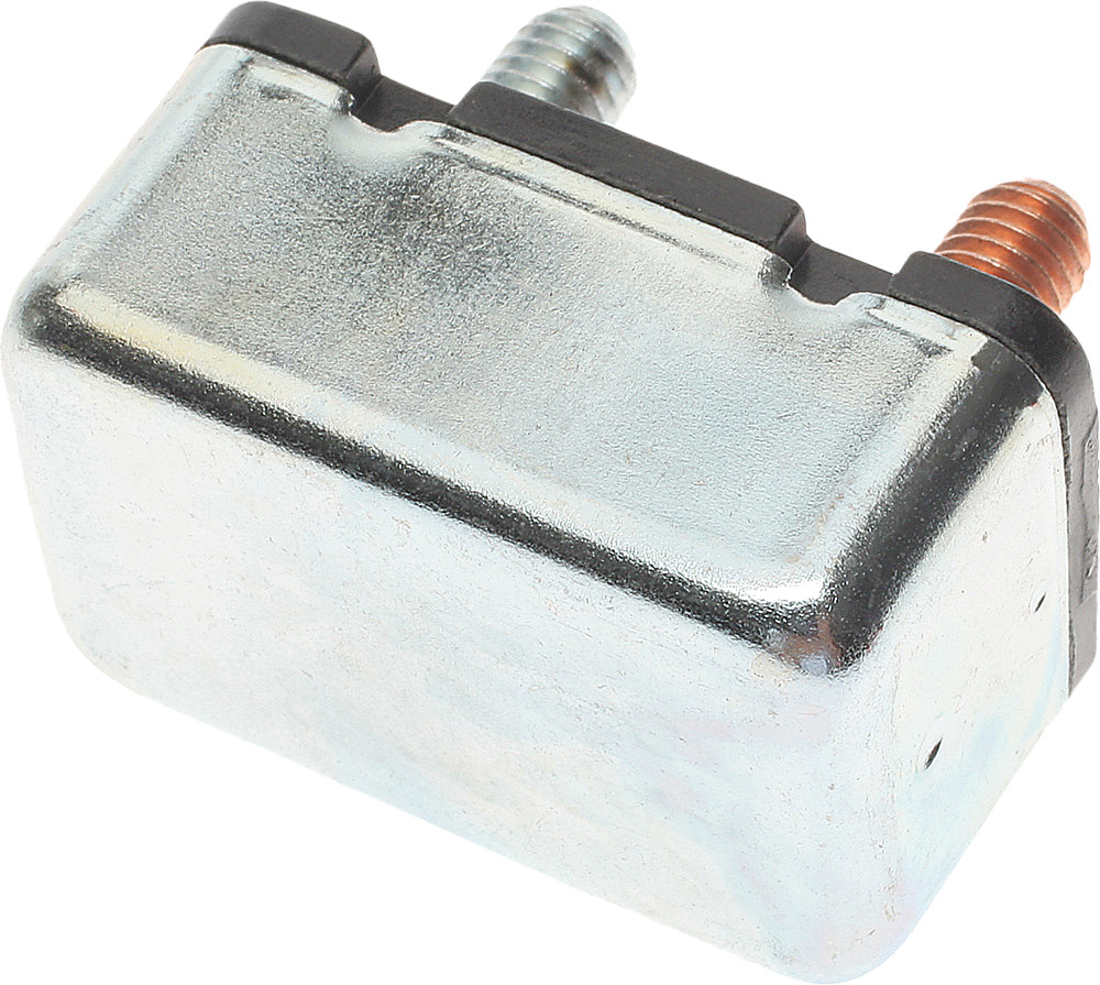SMP 15amp circuit breaker for electrical systems, featuring a compact design with labeled switch and connection terminals.
