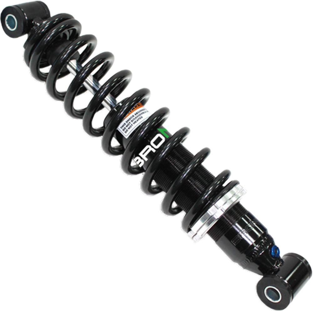 Bronco Off Road rear gas shock absorber with metal mounting ends for vehicle suspension, model 183-04402.
