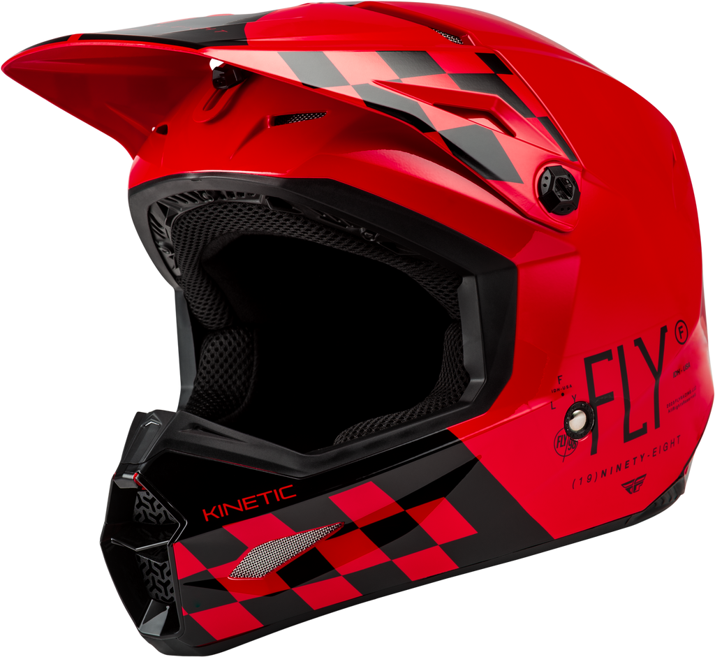 Kinetic Lite Rival Helmet Gloss Red/Black Xl