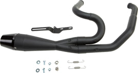 Sawicki Speed Shop 2-in-1 M8 Flt Shorty Black exhaust system with sleek design and compact form, displayed in the image.
