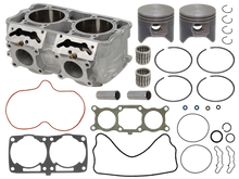 Load image into Gallery viewer, SP1 engine cylinder kit, model 541-90207K, showing metal cylinder components with detailed machining and branding markings.