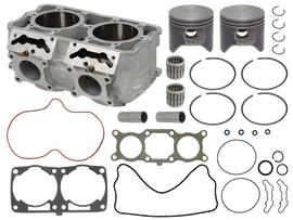 SP1 engine cylinder kit, model 541-90207K, showing metal cylinder components with detailed machining and branding markings.