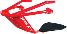 Load image into Gallery viewer, Red Z Broz Racing Zbroz front bumper body part for S/M models, showcasing a sturdy, textured metal finish designed for off-road vehicles.