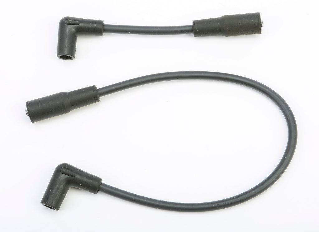 Moroso Ignition Wires Suppression Core Set for Softail 1980-2017, black electrical wires with connectors, branded Moroso.