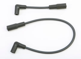 Moroso Ignition Wires Suppression Core Set for Softail 00-17, black electrical wires with protective coating and connectors.