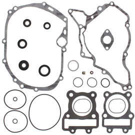Vertex complete gasket set with oil seals, including various gaskets and seals for engine repair, shown in the image.