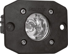 Charger l'image dans la galerie, RIGID Industries Ignite Flood LED Light with flush mount, illumination device for vehicle or outdoor use, showing the light and mounting hardware.