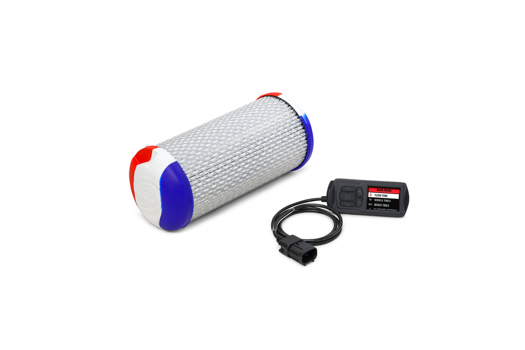Dynojet Research Stage 1.5 Kit 133-8040 engine management system components on a clean surface, including wiring and control modules.