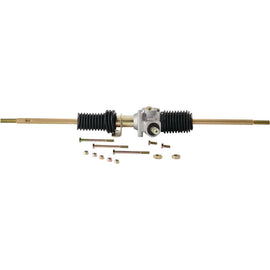 All Balls steering rack assembly for Arctic Cat ATV, showing the metal steering rack with mounting points and hydraulic connections.