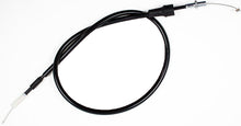 Load image into Gallery viewer, Motion Pro black vinyl throttle cable 70-5349 for motorcycle control lines, showing the flexible cable and protective black vinyl coating.
