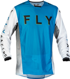 Fly Racing Kinetic Mesh Kore Jersey Blue/White/Hi-Vis Lg 377-314L