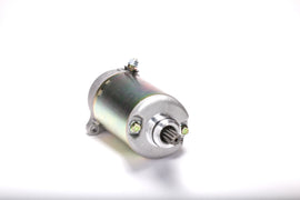 Ricks Motorsport Electric starter motor model 27-61209 showing its compact design and electrical connections for motorcycle engines.
