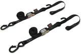 Powertye Tie-Down Cam Sec Hook Soft-Tye 1"X6' Black/Black Pair 29-1110