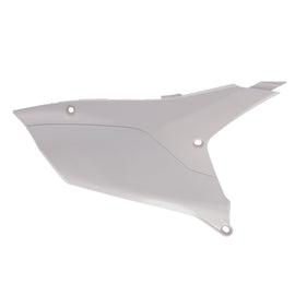 Acerbis Yamaha white side panels for motorcycle body, featuring sleek design and branding, suitable for Yamaha bikes.