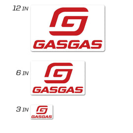 DCOR Gasgas Icon decal with 12 squared graphics, designed for motorcycle customization and detailing.