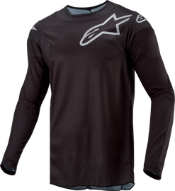 Alpine Star Racer Graphite Jersey in black, XL size, featuring sleek racing-inspired design and branding details.