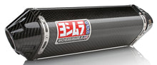Load image into Gallery viewer, Yoshimura Signature TRC slip-on exhaust with stainless steel and carbon fiber components, designed for motorcycle performance.