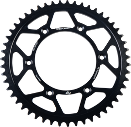 Steel 51-tooth rear sprocket for Honda CRF250 by Fire Power, black finish, durable motorcycle sprocket for off-road riding.