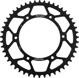 Steel Supersprox rear sprocket with 48 teeth for Yamaha YZ250, black finish, designed for 520 chain compatibility.