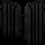 Polisport Plastics black radiator louver for street bikes, model 64-56542, shown in a close-up view of the plastic vent component.