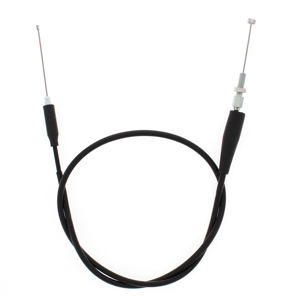 All Balls throttle cable 24-51039 for motorcycle control lines, featuring metal connectors and durable black cable.