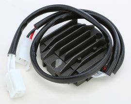 Ricks Motorsport Electric regulator and rectifier for motorcycle electrical system, shown with wiring connections.