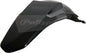 Black Polisport Plastics rear fender for Yamaha YZ250 motorcycle, model 64-5651, shown mounted on the bike.