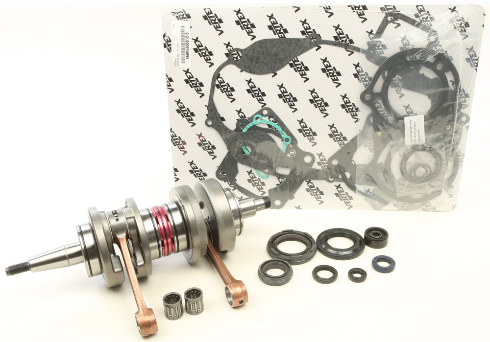 Hot Rods Hot Rod Comp Bottom End Kit with 4mm and +5mm long connecting rods for engine rebuild, brand Hot Rods, image of engine components.