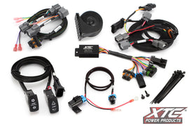 XTC POWER PRODUCTS self-canceling turn signal with horn, electrical component, black plastic switch for vehicle signaling.