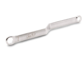 Motion Pro Sprocket Sidekick Wrench with 12mm and 14mm sizes, black tool for motorcycle sprocket maintenance.