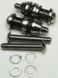 HardDrive Chrome docking hardware kit with fasteners and fittings for Fxdwg 06-08 and Fxdf 08-17 models, image showing components.