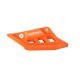 Acerbis blue chain guide block for motorcycle, showing the durable plastic body and mounting points on a neutral background