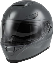 Load image into Gallery viewer, Fly Racing Sentinel solid grey helmet with adjustable straps and ventilation, designed for motorcycle or motocross riding.
