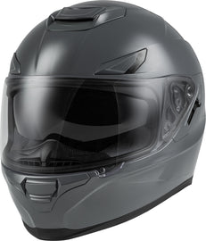 Fly Racing Sentinel Solid Grey helmet in large size, showing the sleek aerodynamic design and matte grey finish.