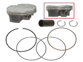 Namura forged piston kit for engine with 78.98mm bore, high compression ratio, and honed finish, model 184-F10054B.