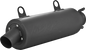 MBRP Exhaust single slip-on system with 4.25-inch black sport muffler, showcasing sleek exhaust pipe and modern design.