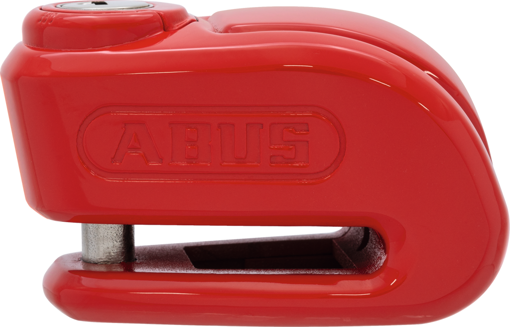 Abus 355 Trigger Alpha 2.0 red security lock with key and cable, designed for enhanced safety and security.