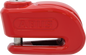 Abus 355 Trigger Alpha 2.0 red security lock with key and cable, designed for enhanced safety and security.