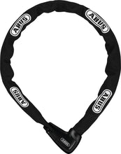 Load image into Gallery viewer, Abus 9808k Xplus chain lock in black with 140cm length, designed for secure bike or outdoor equipment protection.
