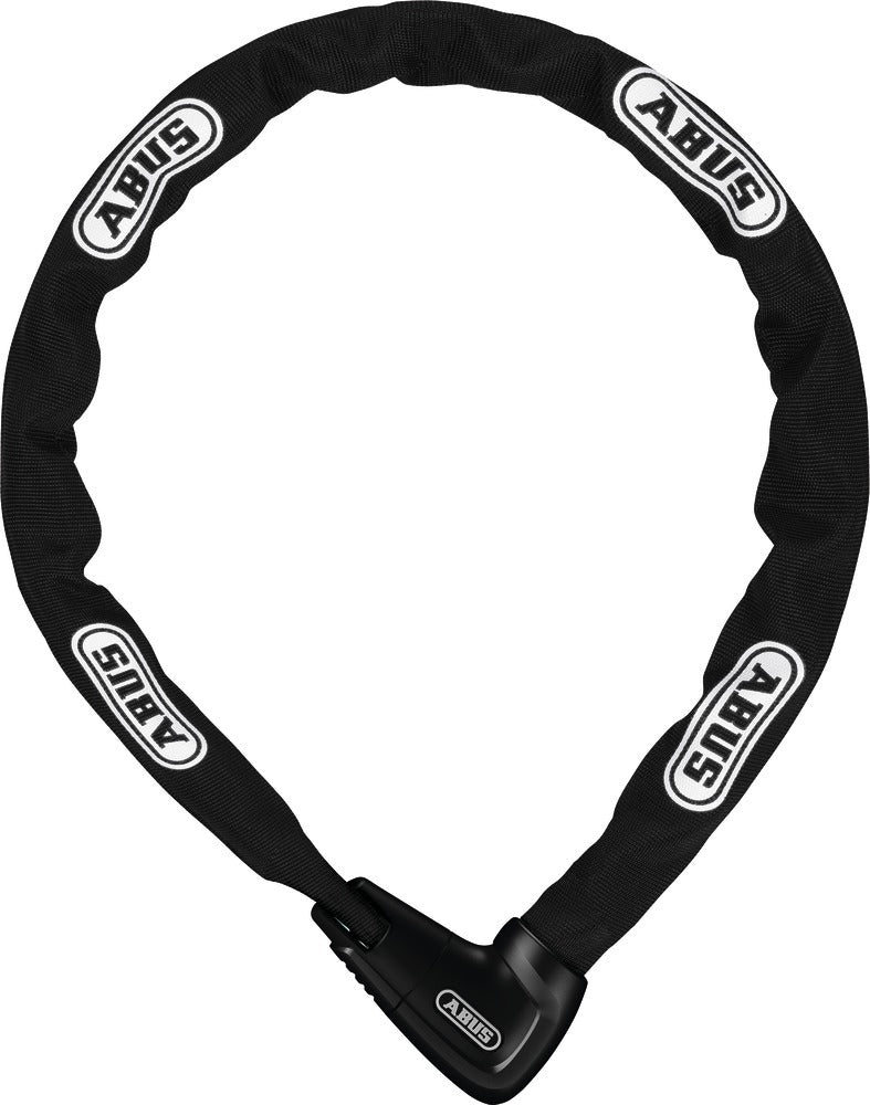 Abus 9808K Xplus security chain lock, 170cm length, heavy-duty steel with protective cover for bike or outdoor security.