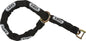 Abus security adaptor chain for 8078 disc lock, black metal with adjustable length and secure locking mechanism.