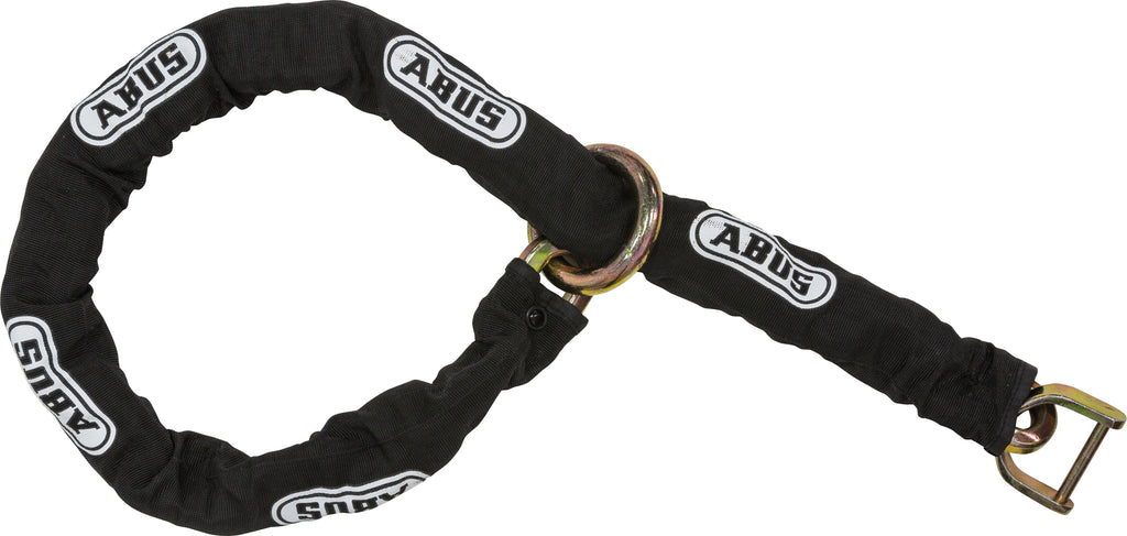 Abus security adaptor chain for 8078 disc lock, durable metal chain with secure locking mechanism for bike security.