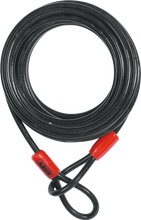 Load image into Gallery viewer, Abus Cobra Loop Cable 33ft security cable, black steel with key lock, designed for bike and outdoor security.