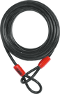 Abus Cobra Loop Cable 33ft security cable, black steel with key lock, designed for bike and outdoor security.
