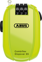Abus Combiflex Stopovr Lock Retractable security lock with black casing and metal components for bike or equipment security.